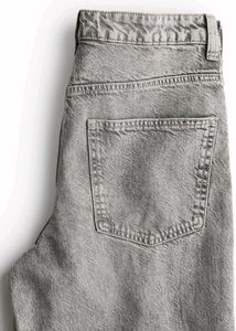 Grey Wide Leg Jeans