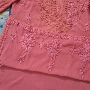Modal Chikankari Short Kurti