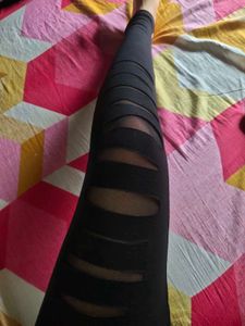 Black Ripped Leggings