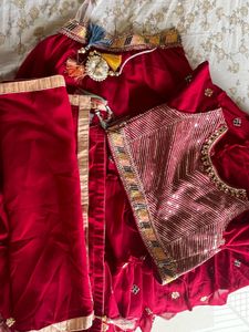 Red Lehenga Choli Set