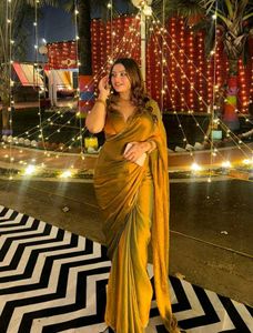 Elegant Gold Saree