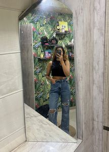 Ripped Wide Leg Jeans