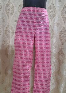 Pink Patterned Tunic and Jacket Set L Size