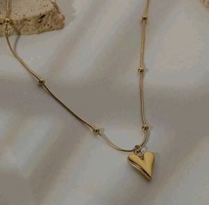 Combo Heart Link Bracelet + Pendant (Anti Tarnish)