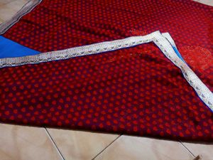 Peacock With Red Colour Designer Saree 🥻🦋