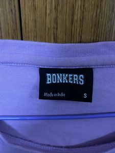 Purple Graphic Print Cropped T-Shirt