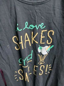 Stylish round neck Printed Ladies Tshirt