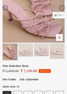 Pink Multi-Bow Heels