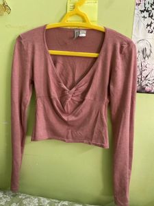 Cute Pink Long Sleeve Top