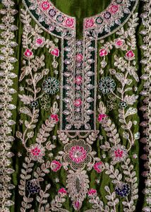 Elegant Embroidered Pakistani Suit