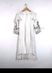 Just Like New Pakistani Suit Pant &amp; Ruffled Dupatt