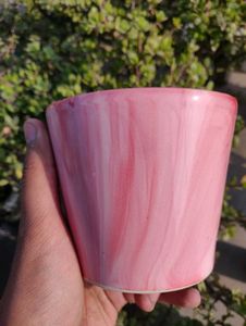 Beautiful Red Planter With Flow Design