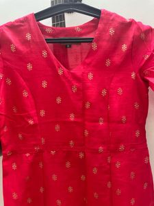 straight kurta set with plazzo
