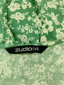 Zudio Green Printed Dress ( Women)