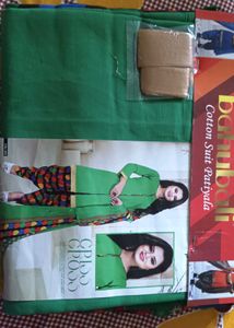 Elegant Green Dress Material