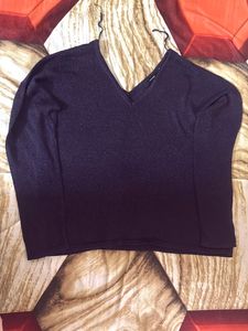 Sparkly V-Neck Sweater