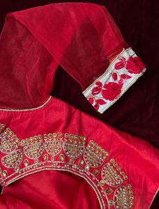 Red Heavywork Blouse