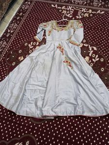 Elegant Embroidered Anarkali Gown