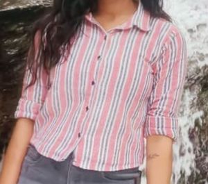 Striped Button-Down Shirt