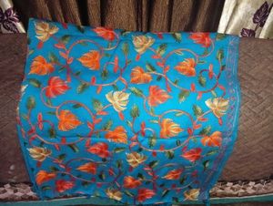 Floral Embroidered Scarf