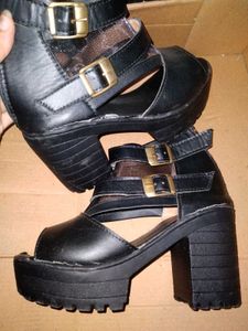 Buckle Block Heels