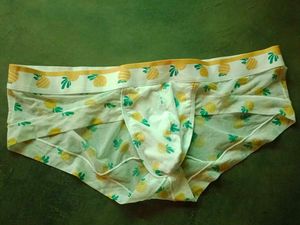 Pineapple Print Men&#39;s Sexy Pouch Briefs
