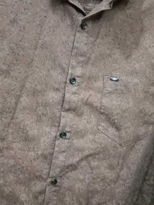 Stylish Floral Brown Shirt