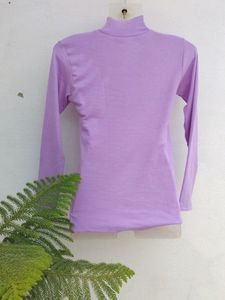 New Levender High Neck Top