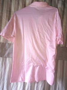Pink Polo Shirt - Size L