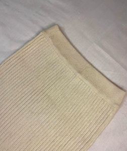 Ribbed Knit Midi Skirt