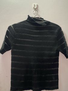 Striped Turtleneck Sweater