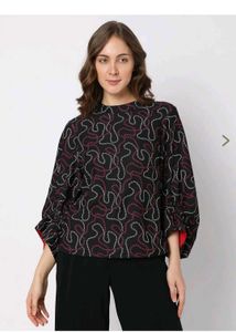 Vero Moda Black Printed Top