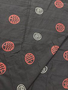 Hakoba/Schiffli Block Printed Fabric