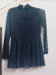 ✨ Elegant Black Floral Lace Dress ✨