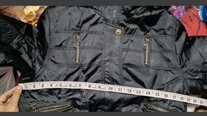 Vintage 90&#39;s Black Zip Up Puffer Jacket