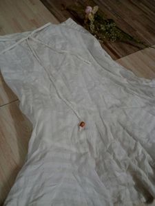 White beachy skirt/dress with ruffles