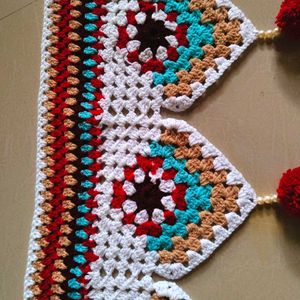 Handmade Crochet Torans Wall Hanging
