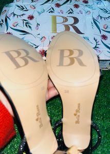 Black Rhinestone Heels