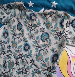 Floral Print Anarkali Kurti
