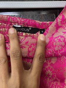 Pink &amp; White Lehenga Choli Set