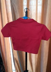 Red Ghost Crop Top @affordable price