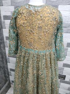 Elegant Yellow Embroidered Anarkali Suit