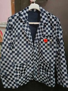 Checkered Blazer