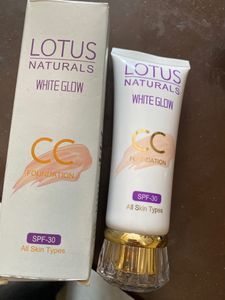 lotus naturals white glow CC foundation All skin t