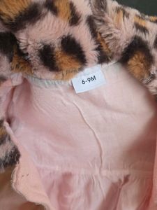 Cute Pink Leopard Print Coat