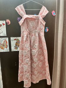 Elegant Pink Floral Dress