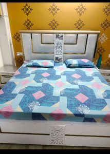 Cotton Blend Double Bedsheet