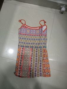 Boho Printed Mini Dress