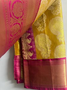 Beautiful Kanchi Pattu Gold Saree