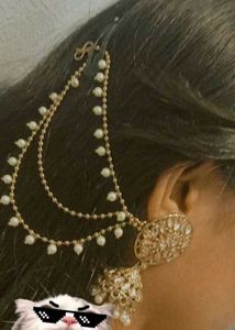 Elegant Jhumka Earrings with Pearl Details